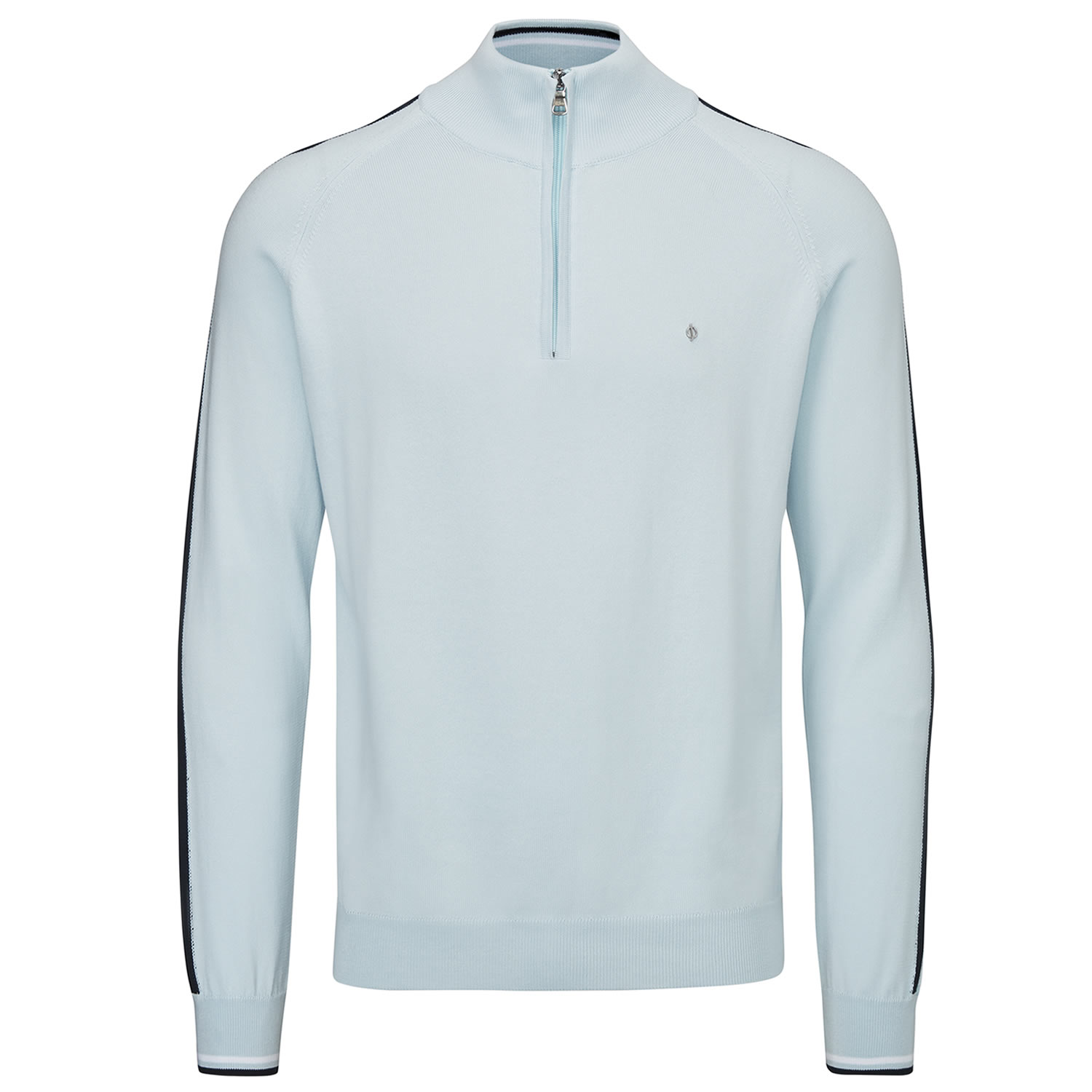 Oscar Jacobson Repton Pin Zip Neck Sweater