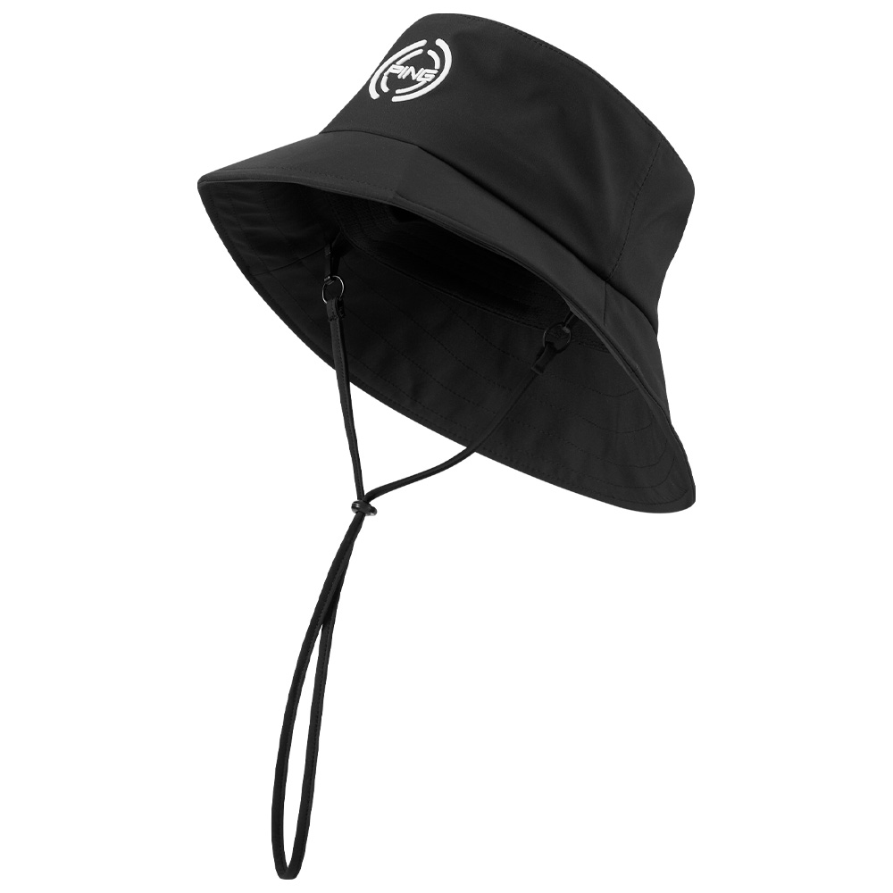 PING SensorDry Waterproof Golf Bucket Hat Black | Scottsdale Golf
