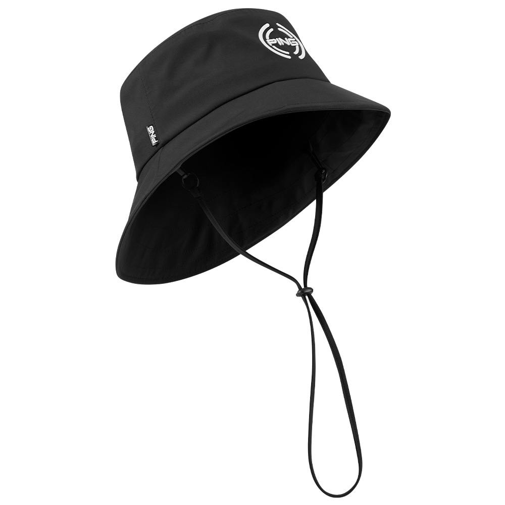 PING SensorDry Waterproof Golf Bucket Hat Black | Scottsdale Golf