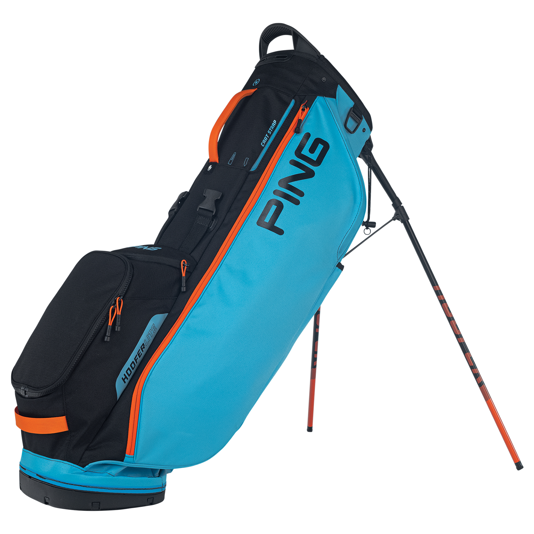 PING Hoofer Lite Golf Stand Bag Bright Blue/Black/Orange Scottsdale Golf