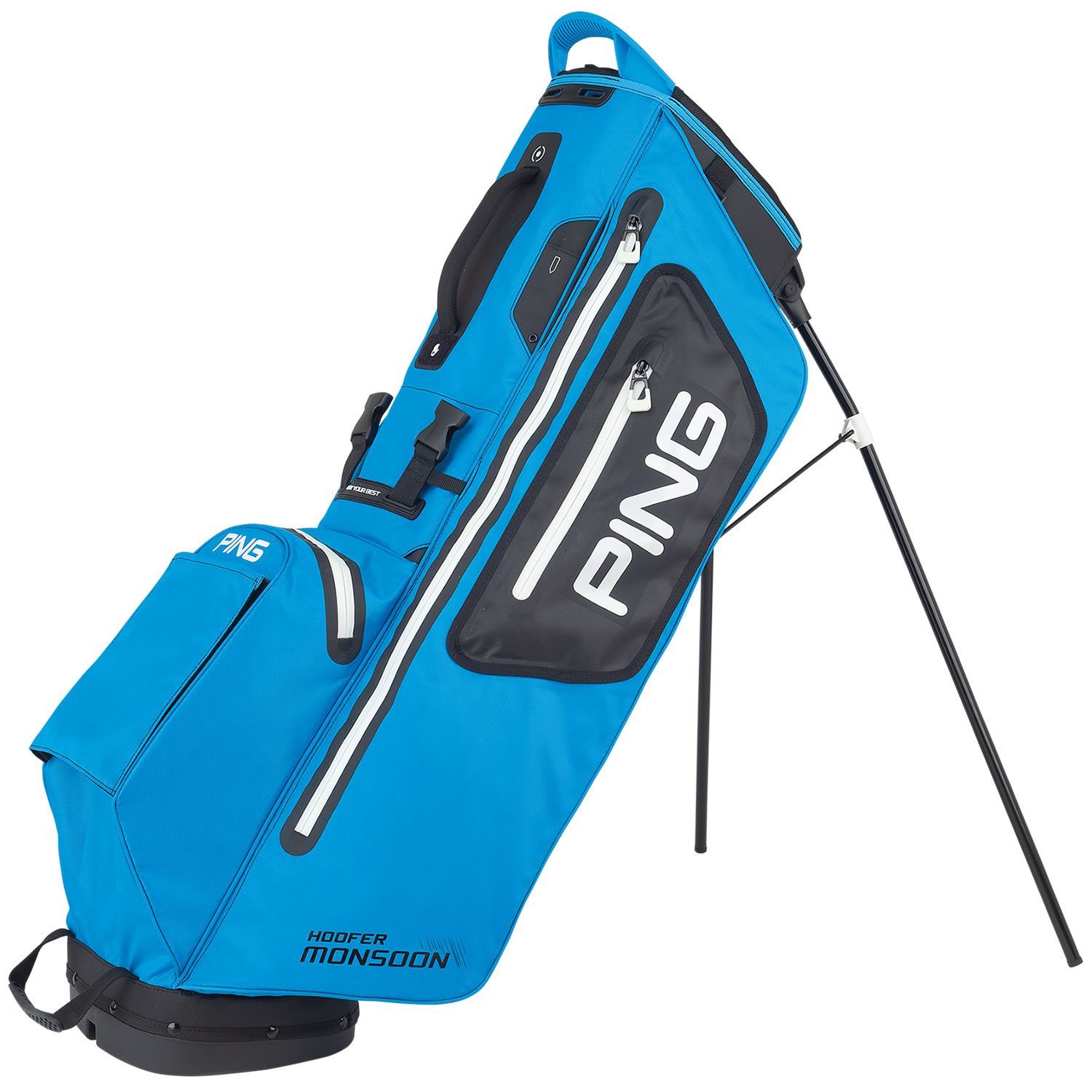 Ping 2020 Hoofer Monsoon Waterproof Golf Stand Bag Azure Blue/Black