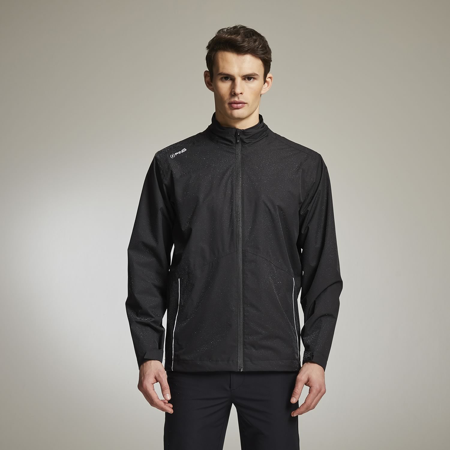 PING Sensordry Waterproof Jacket Black | Scottsdale Golf