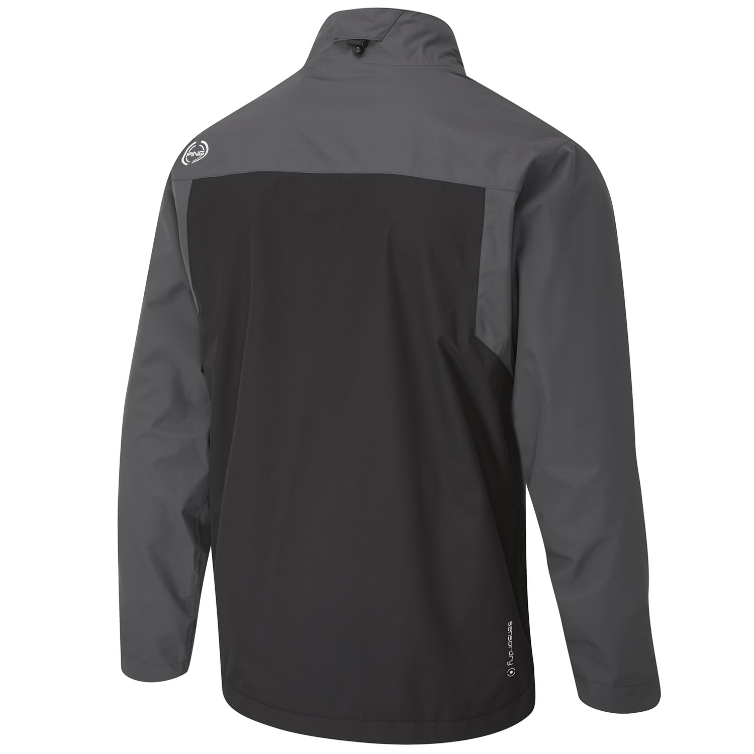 PING Sensordry Pro Waterproof Jacket Black/Asphalt | Scottsdale Golf