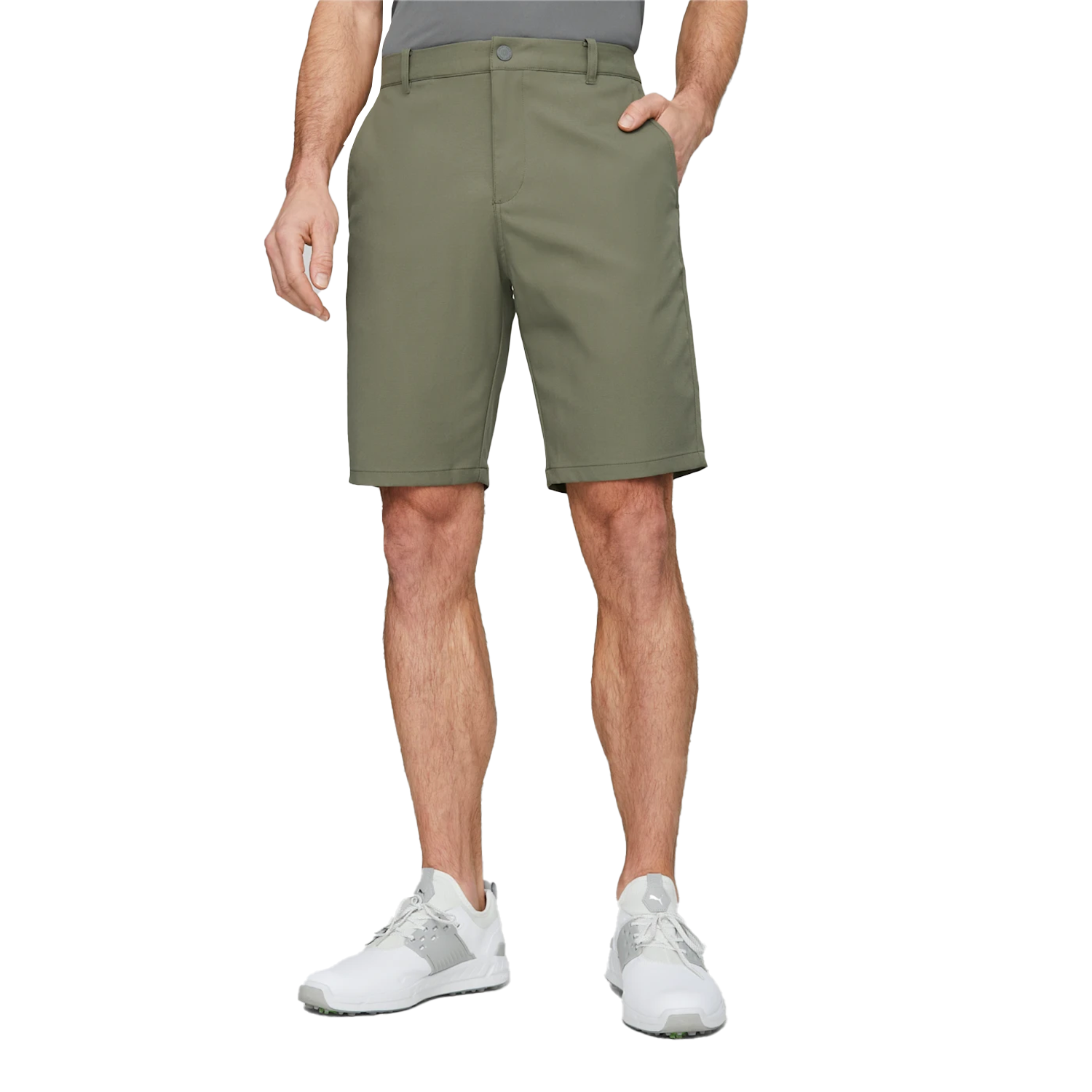 PUMA Dealer 10 inch Golf Shorts Dark Sage | Scottsdale Golf