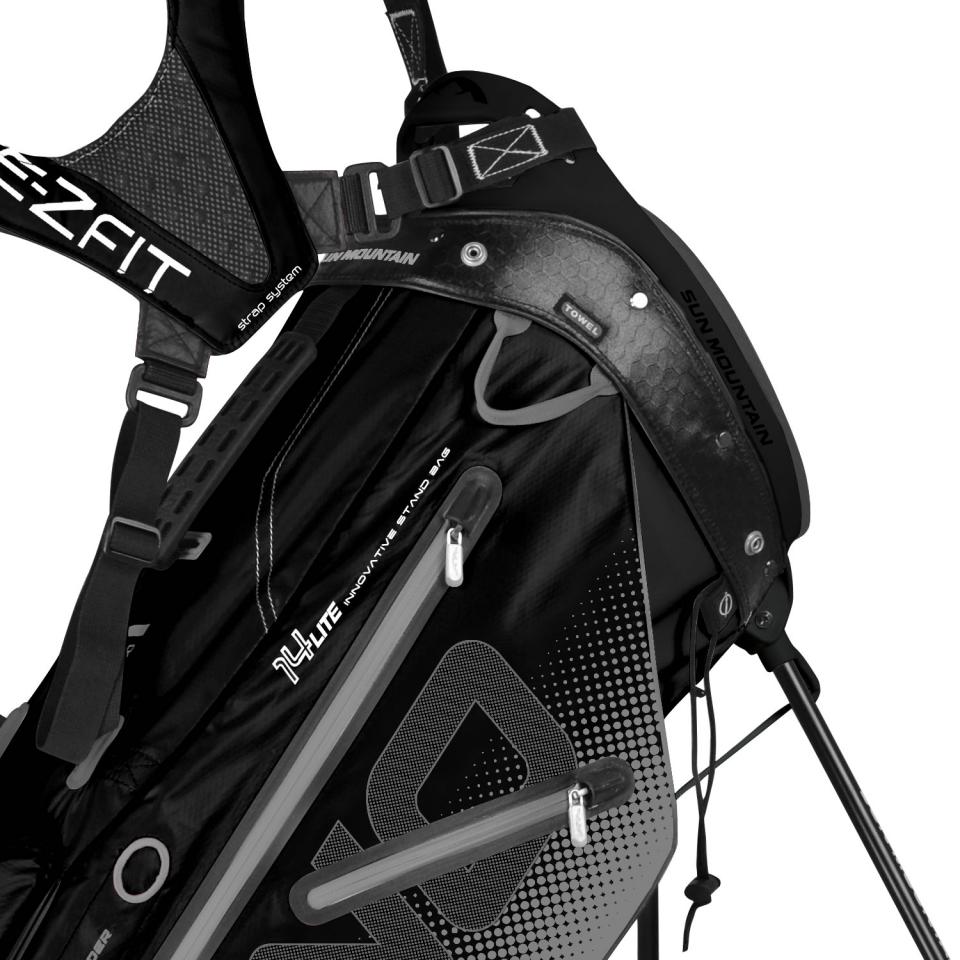 Sun Mountain H2NO Lite 14 Way Golf Stand Bag Black Scottsdale Golf