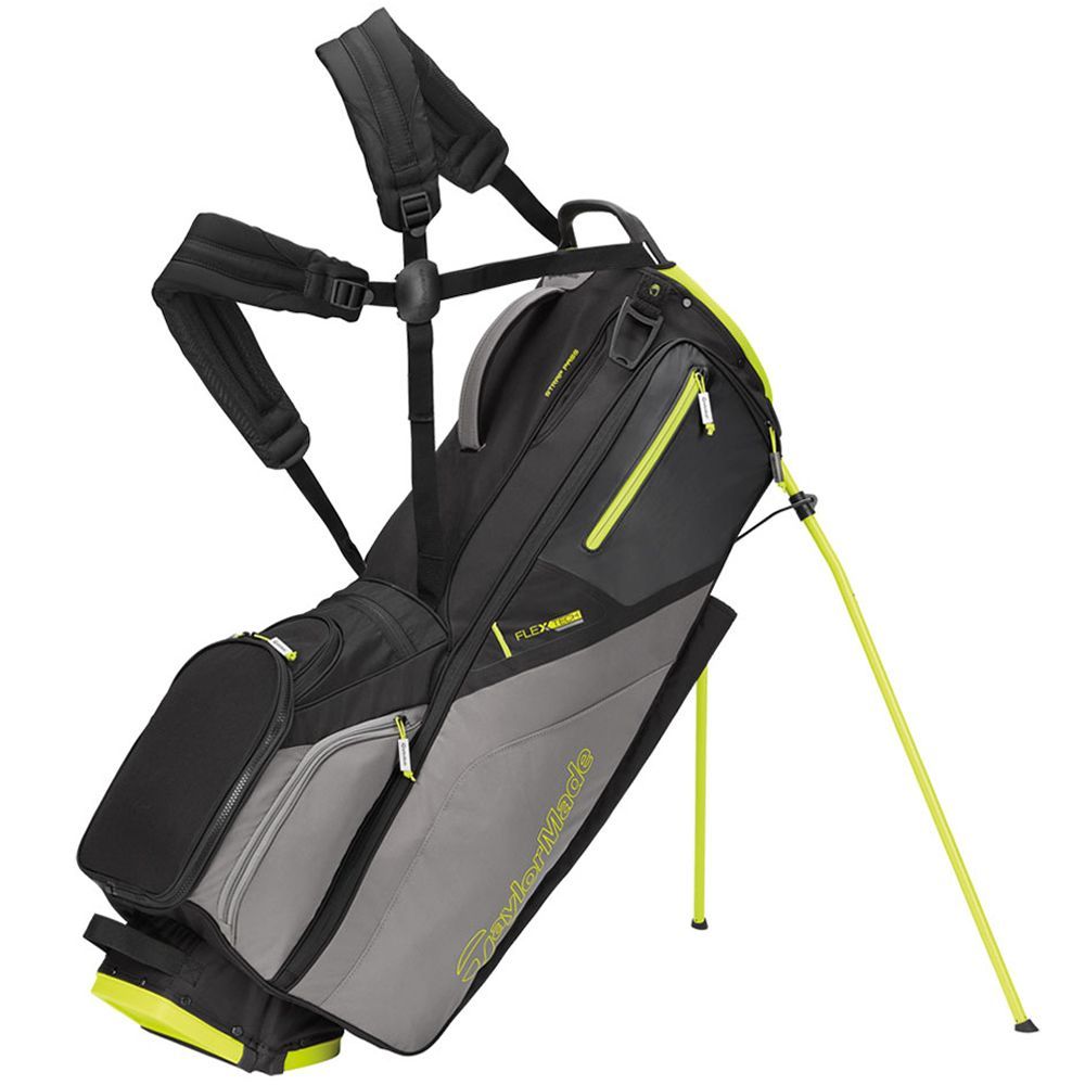 TaylorMade 2021 Flextech Golf Stand Bag Black/Lime/Neon Scottsdale Golf
