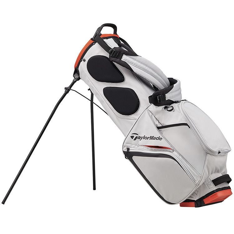 TaylorMade 2019 Flextech Lite Golf Stand Bag Silver/Blood Orange