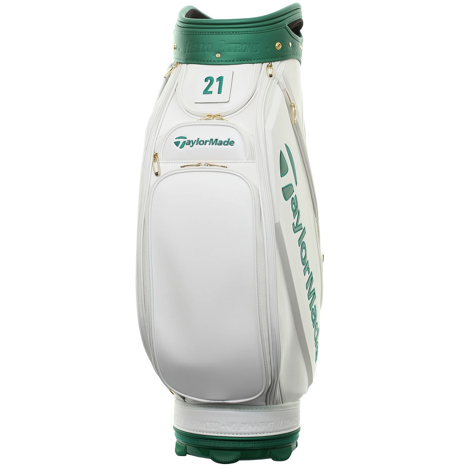 TaylorMade 2021 Season Opener Golf Tour Staff Bag White/Green