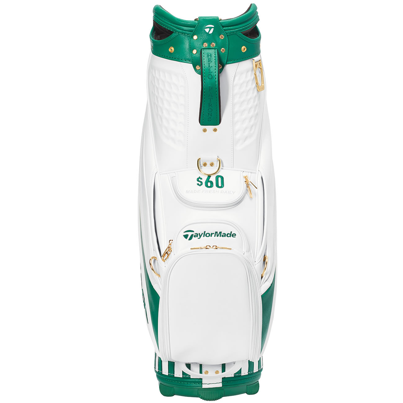 TaylorMade 2022 Season Opener Tour Staff Bag White/Green Scottsdale Golf