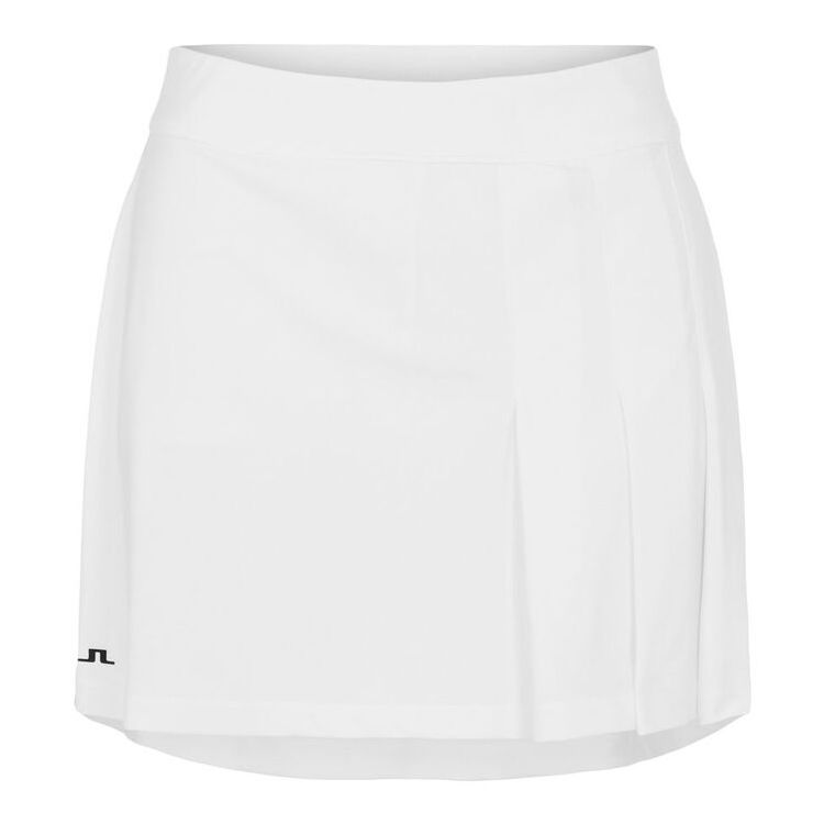 J Lindeberg Thea Ladies Golf Skirt White | Scottsdale Golf