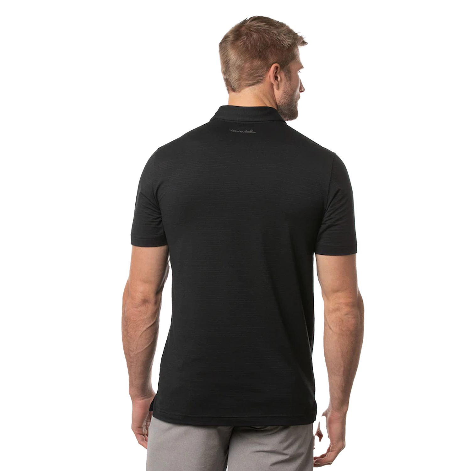 Travis Mathew The Heater Golf Polo Shirt Black | Scottsdale Golf