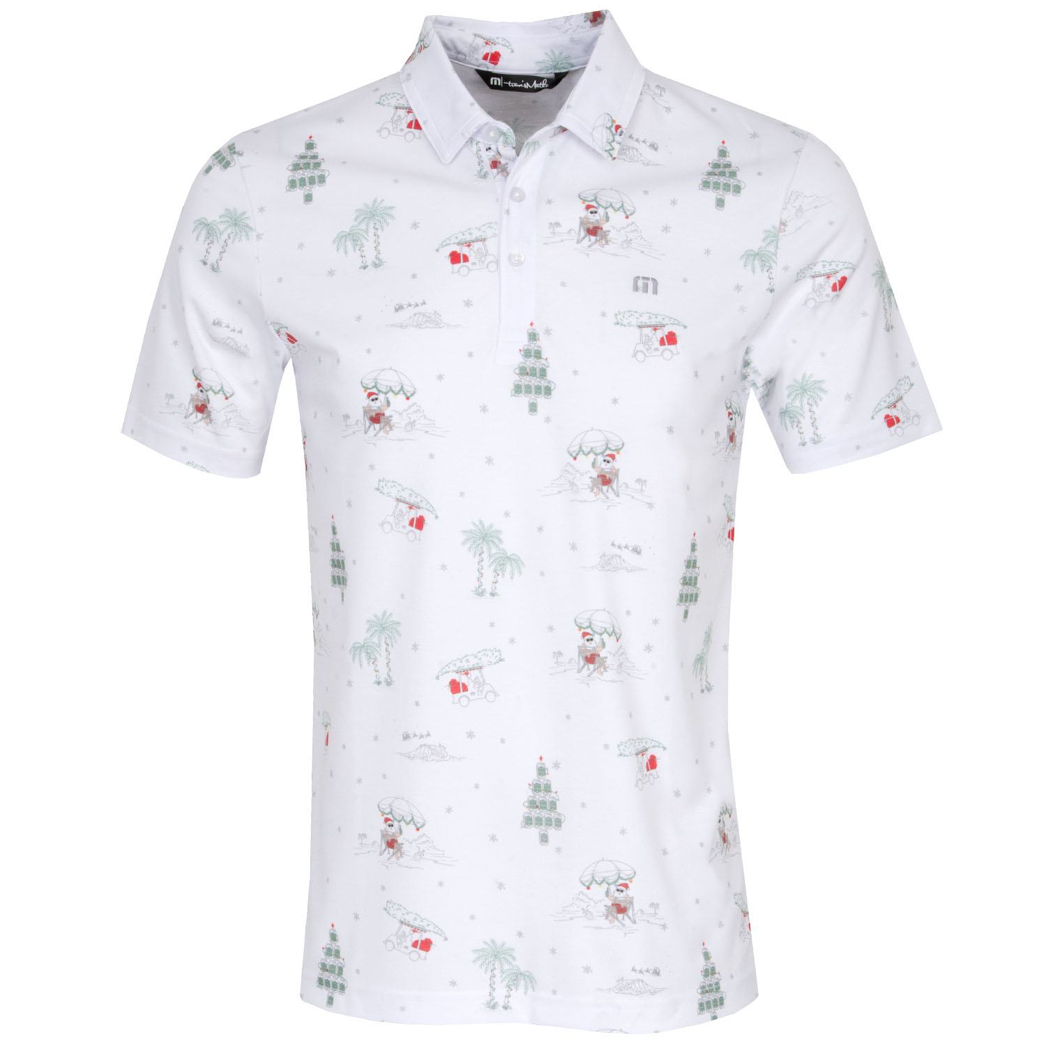 TravisMathew Christmas Collection Wee Bit of Fun Polo Shirt