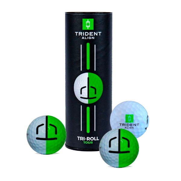 Image of Trident Align TriRoll Tour 3 Piece Practice Golf Balls