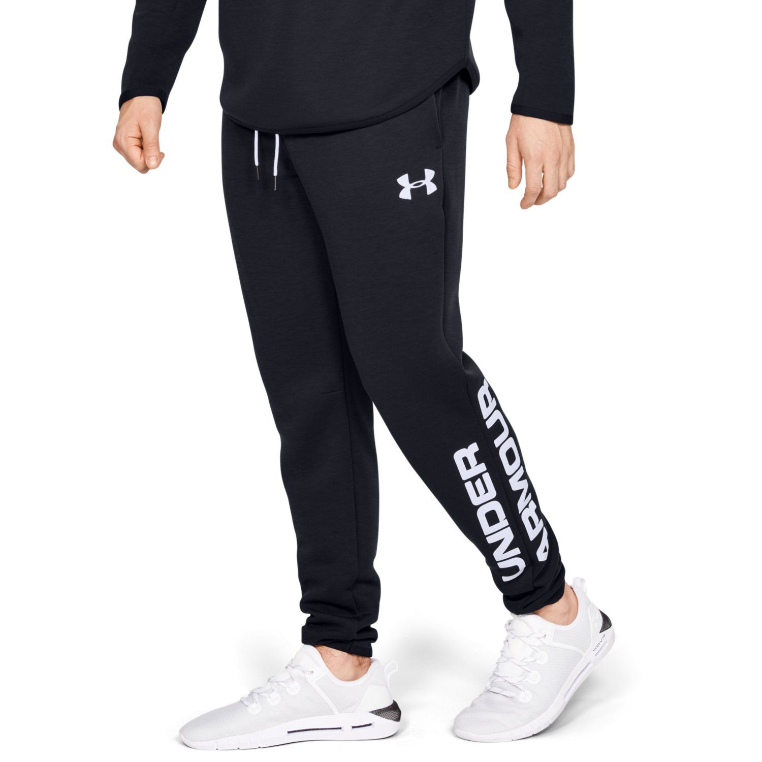 Under Armour Move Light Graphic Jogger Trousers Black/White ...