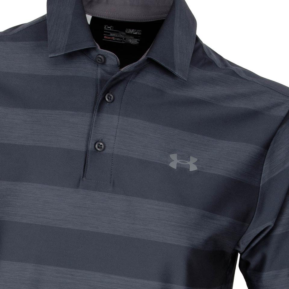 purple under armour polo shirt